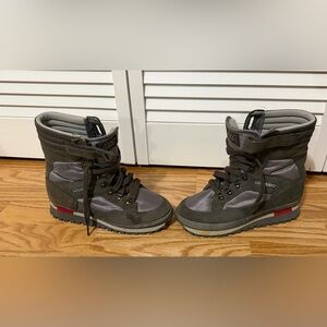 Vintage Colorado Mountain Co. Winter Boots | Gray Suede & Nylon | Women’s 6